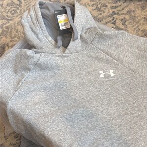 Under Armour Gray Cotton Hoodie